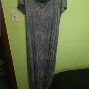 Black and Silver long dresd